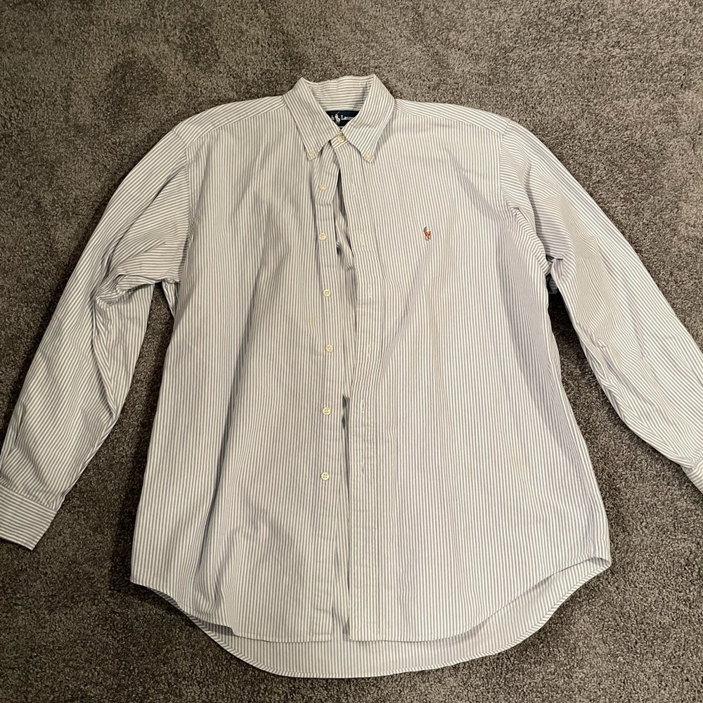 Polo Casual Dress Shirt in classic stripes